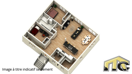 plan maison 2 chambres