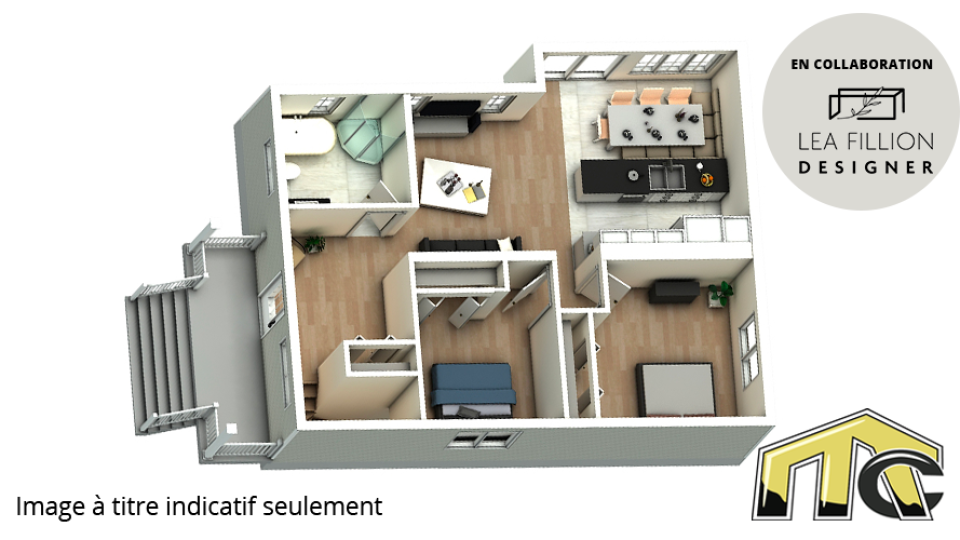 maison 2 chambres grande galerie